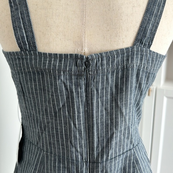 Express Blue Stripped Mini Dress - Picture 5 of 7